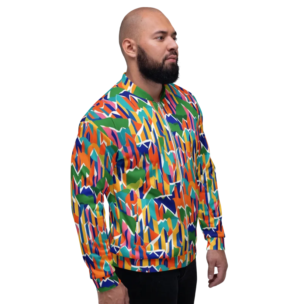 Chromatic Peaks on Bomber Jacket — Right