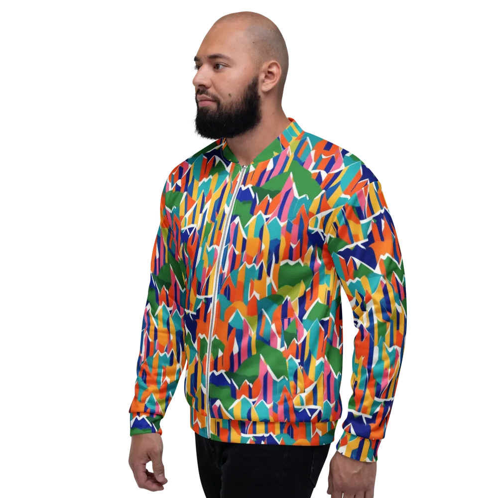 Chromatic Peaks on Bomber Jacket — Left