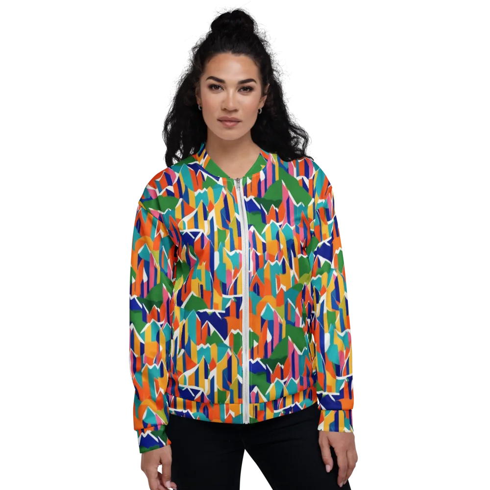 Chromatic Peaks on Bomber Jacket — Front