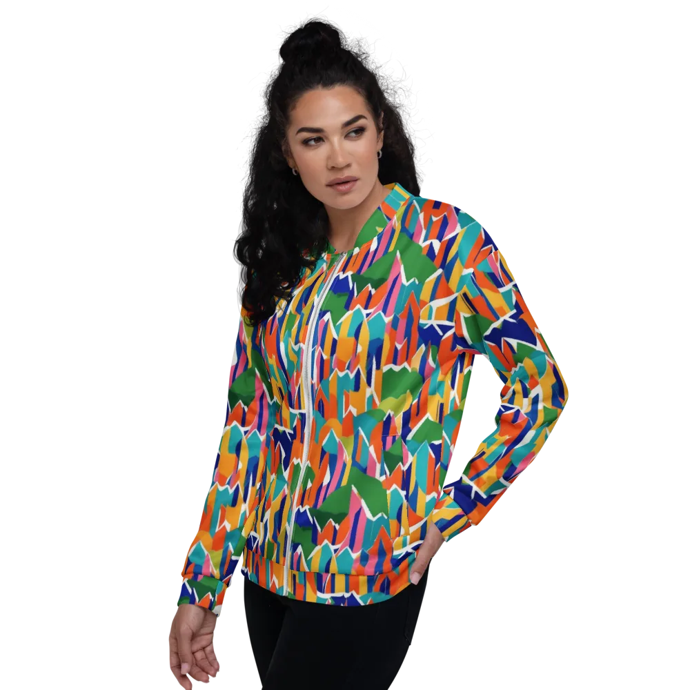 Chromatic Peaks on Bomber Jacket — Left