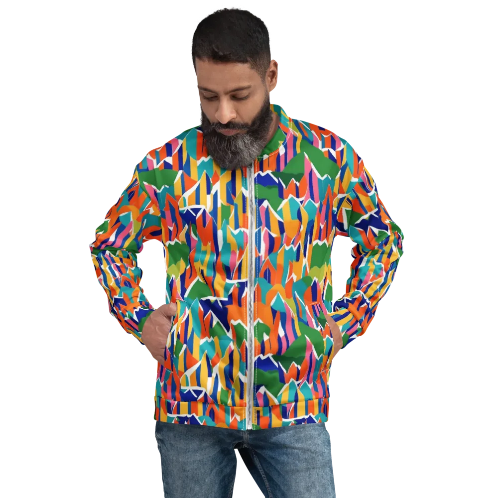 Chromatic Peaks on Bomber Jacket — Front