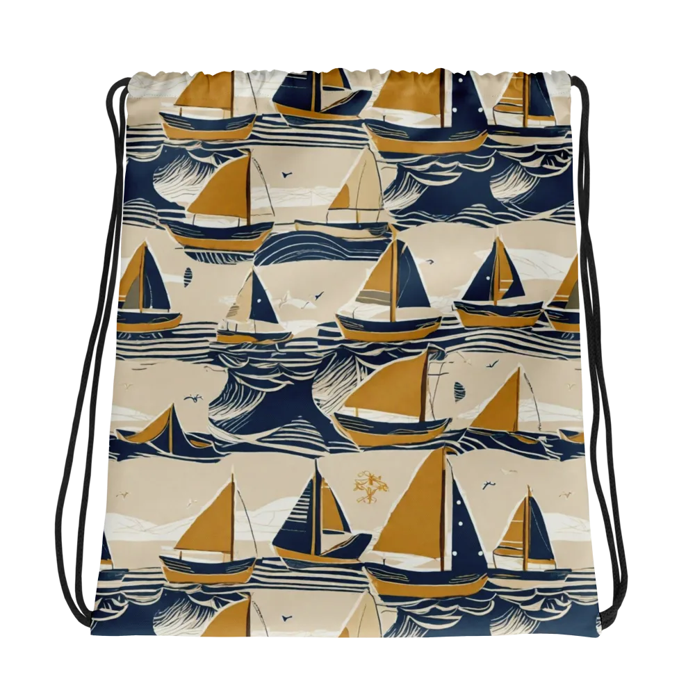 Saffron Sail on Drawstring Bag — Photo