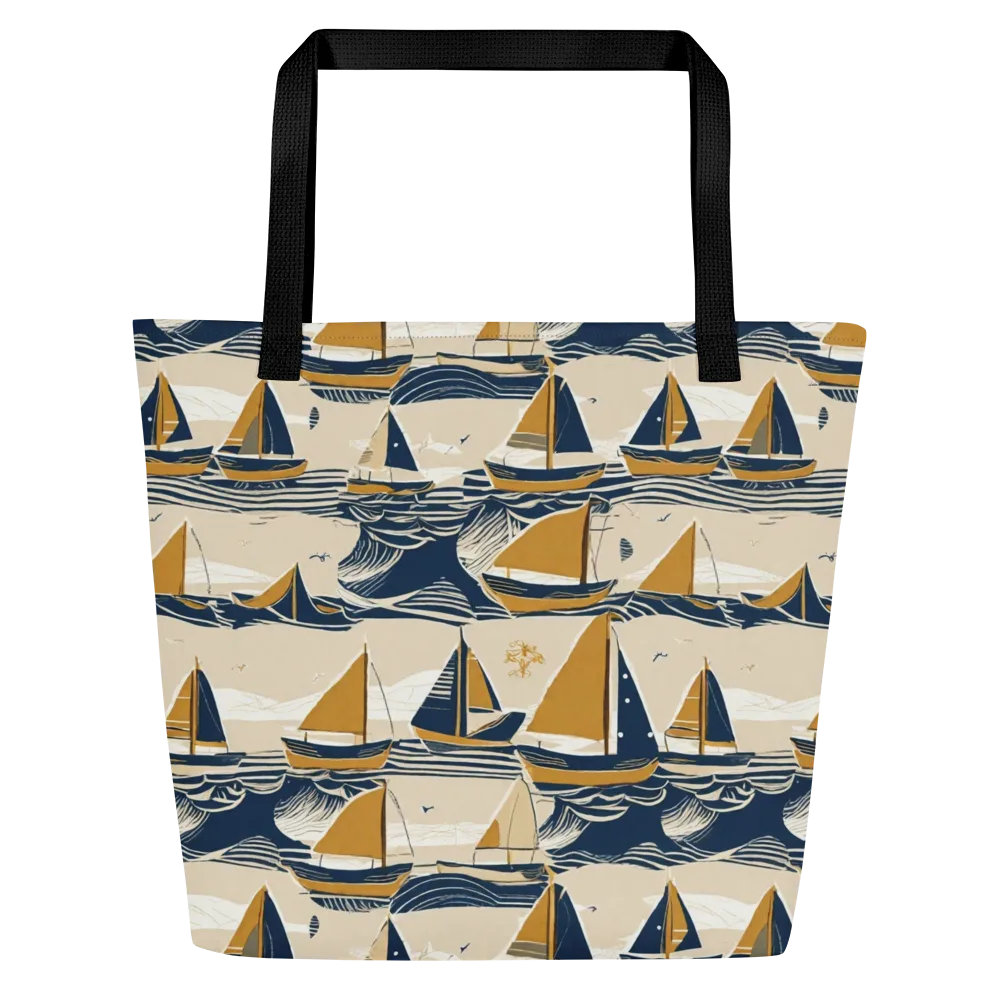 Saffron Sail on Large Tote Bag W/ Pocket — Front