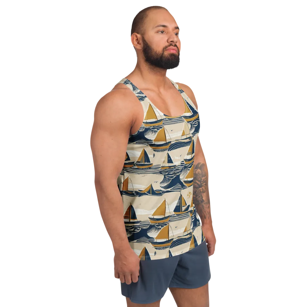 Saffron Sail on Men's Tank Top — Right Front