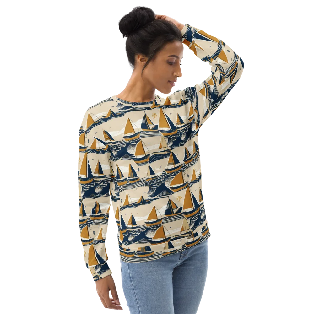 Saffron Sail on Sweatshirt — Right Front