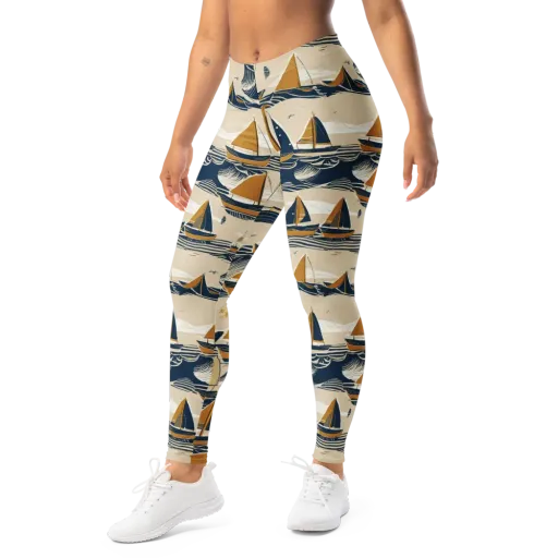 Saffron Sail on a Leggings