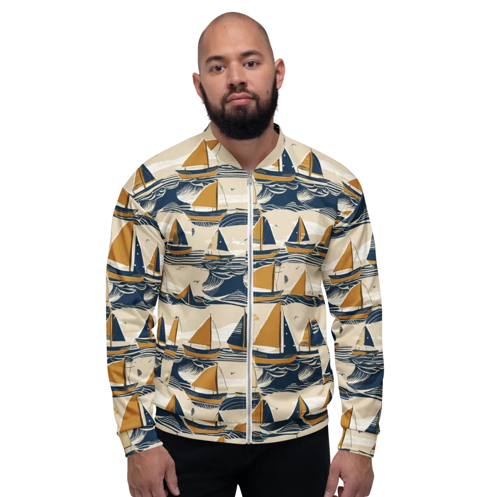 Saffron Sail on Bomber Jacket — Front