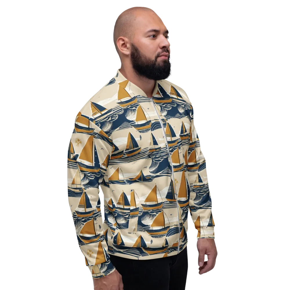 Saffron Sail on Bomber Jacket — Right