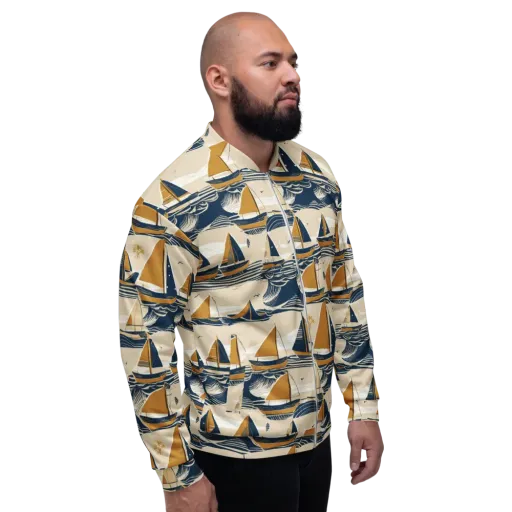 Saffron Sail on a Bomber Jacket