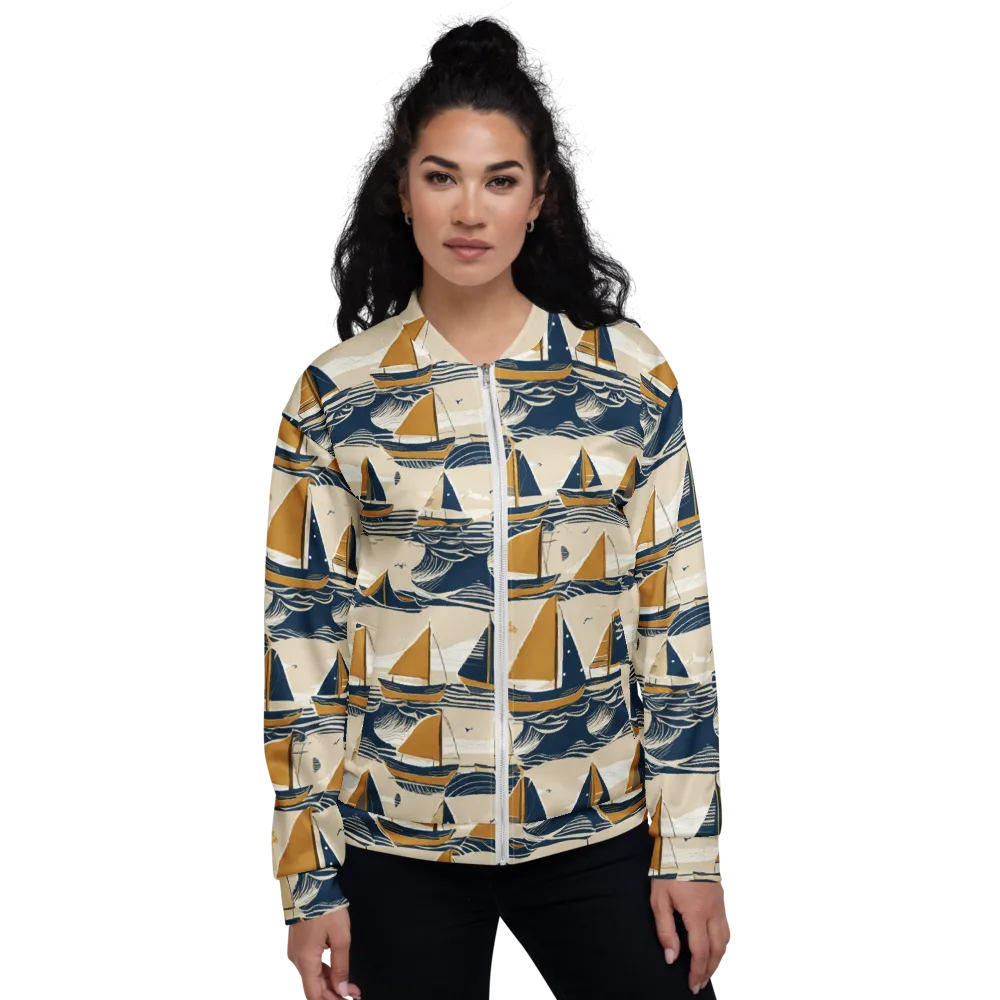 Saffron Sail on Bomber Jacket — Front
