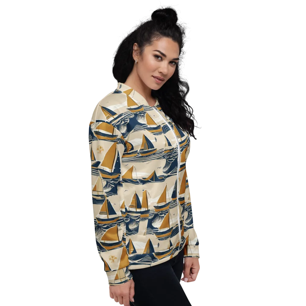 Saffron Sail on Bomber Jacket — Right