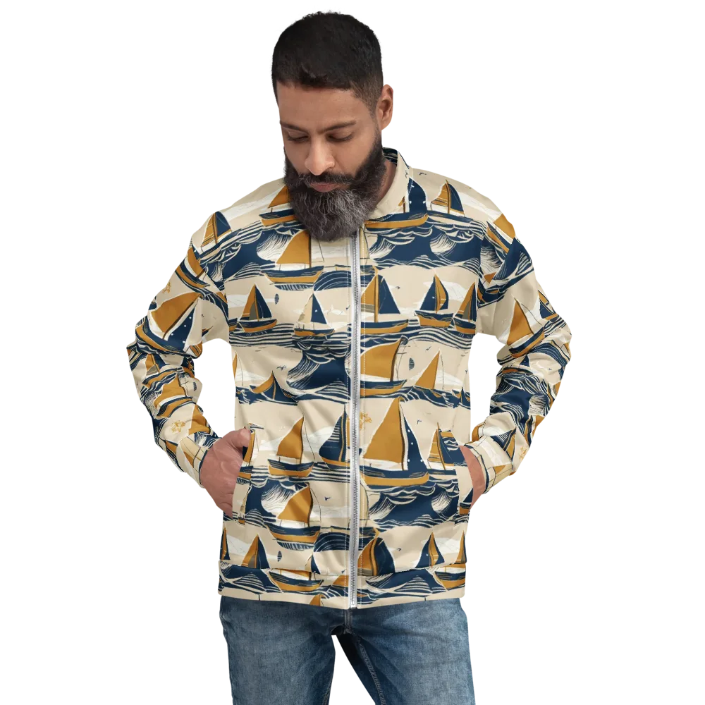 Saffron Sail on Bomber Jacket — Front