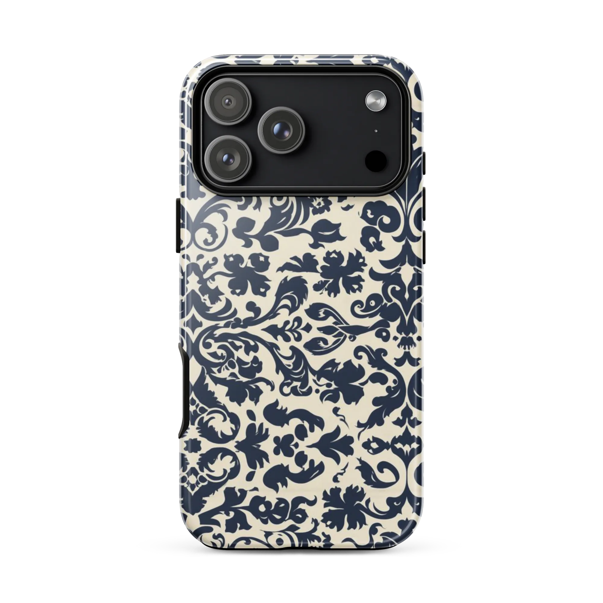 Navy Baroque on Tough Case for iPhone® — Front