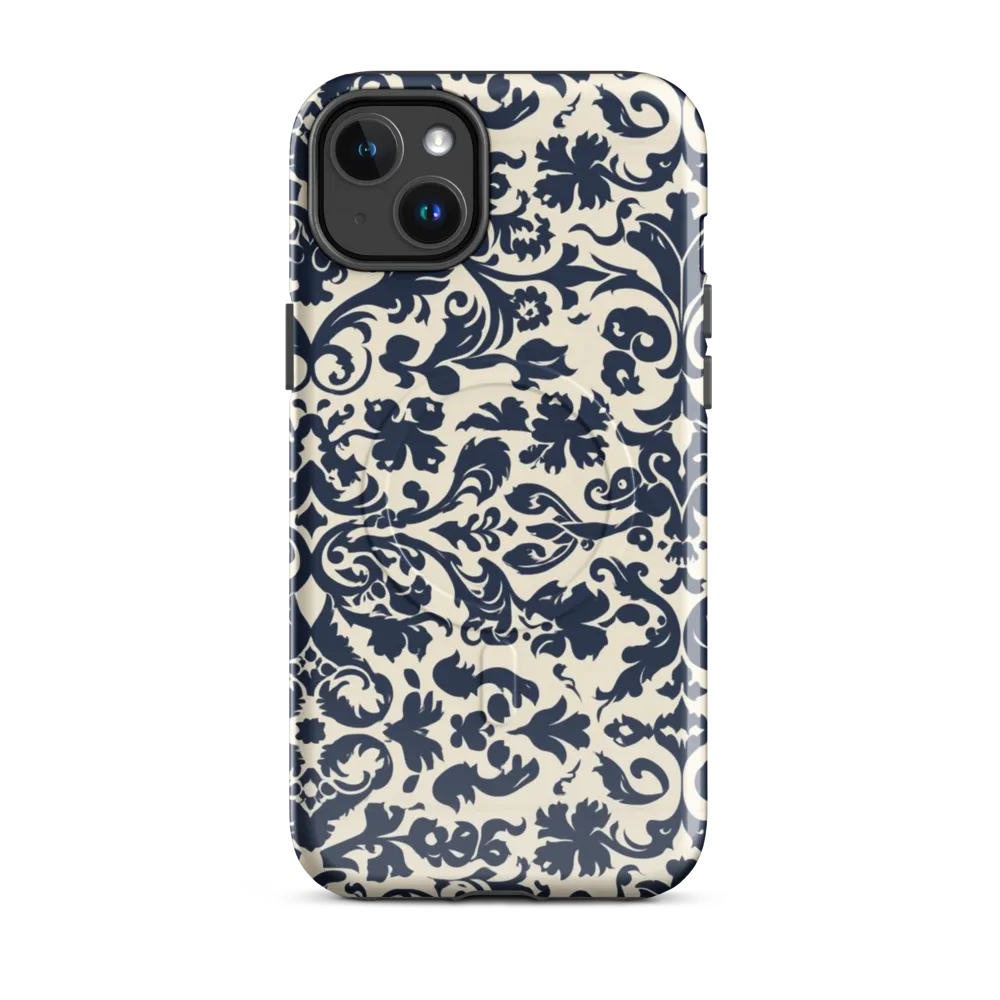 Navy Baroque on MagSafe Tough Case for iPhone® — Front