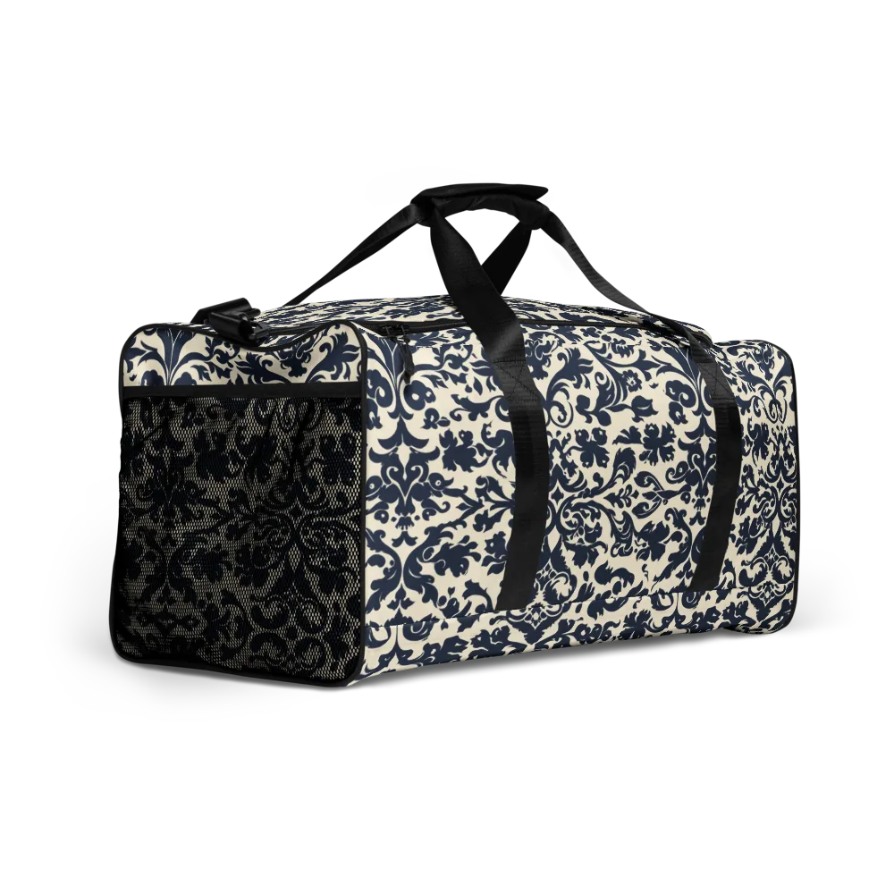 Navy Baroque on Duffle Bag — Right Front