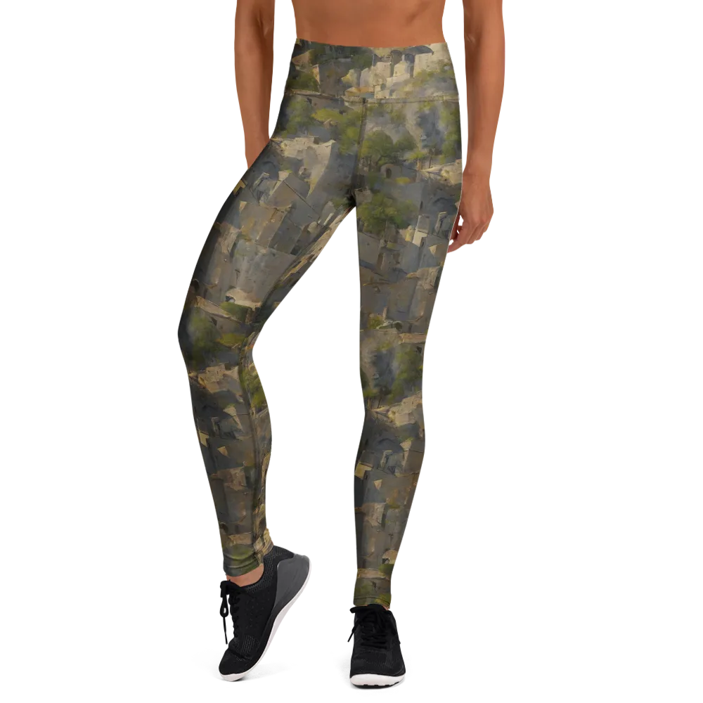 Mossbound Citadel on Yoga Leggings — Front