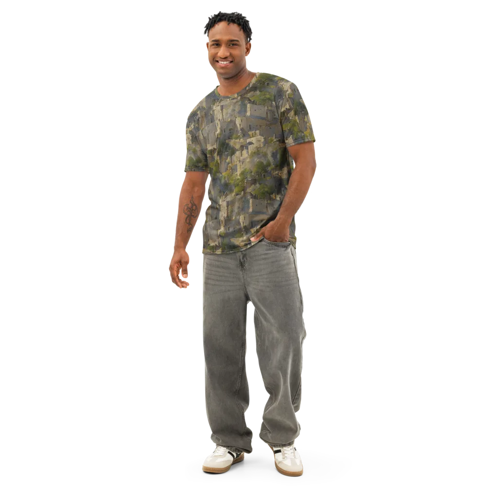 Mossbound Citadel on Men's Cotton Crew Neck T-Shirt — Front