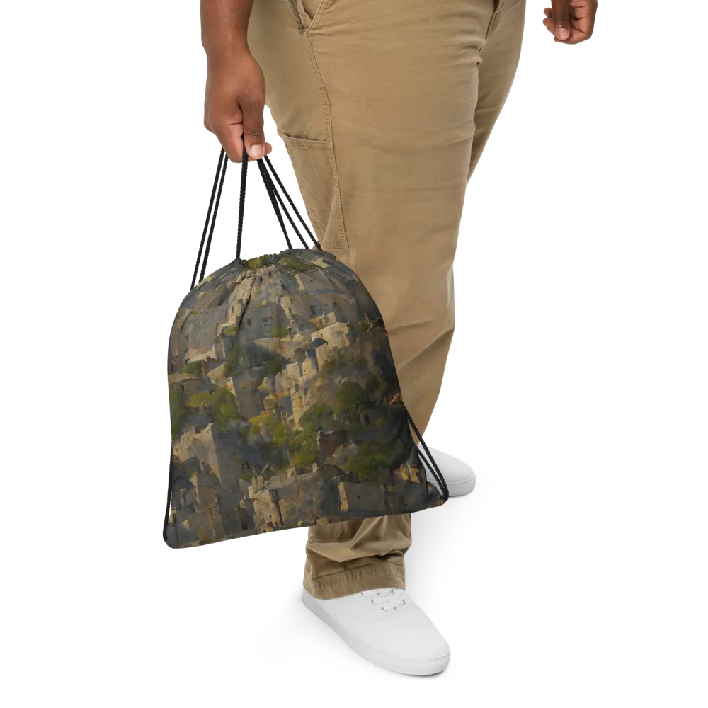 Mossbound Citadel on Drawstring Bag — Front