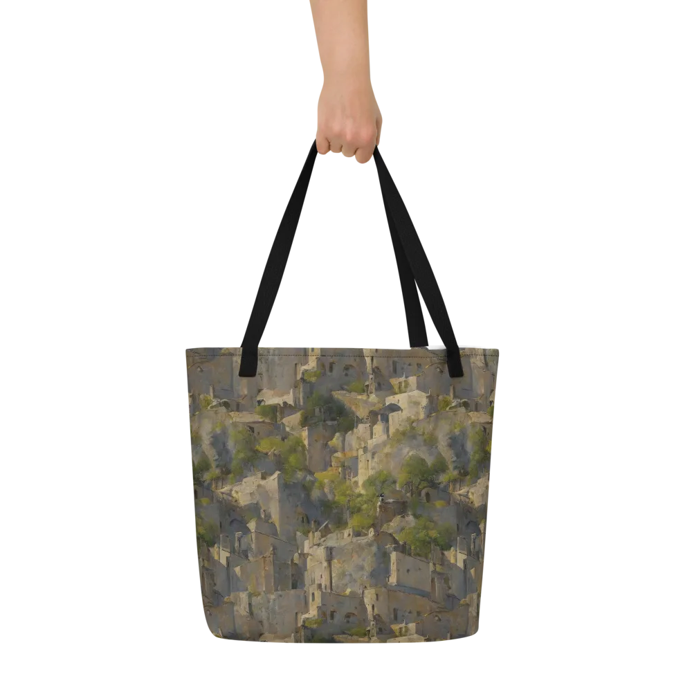 Mossbound Citadel on Large Tote Bag W/ Pocket — Front