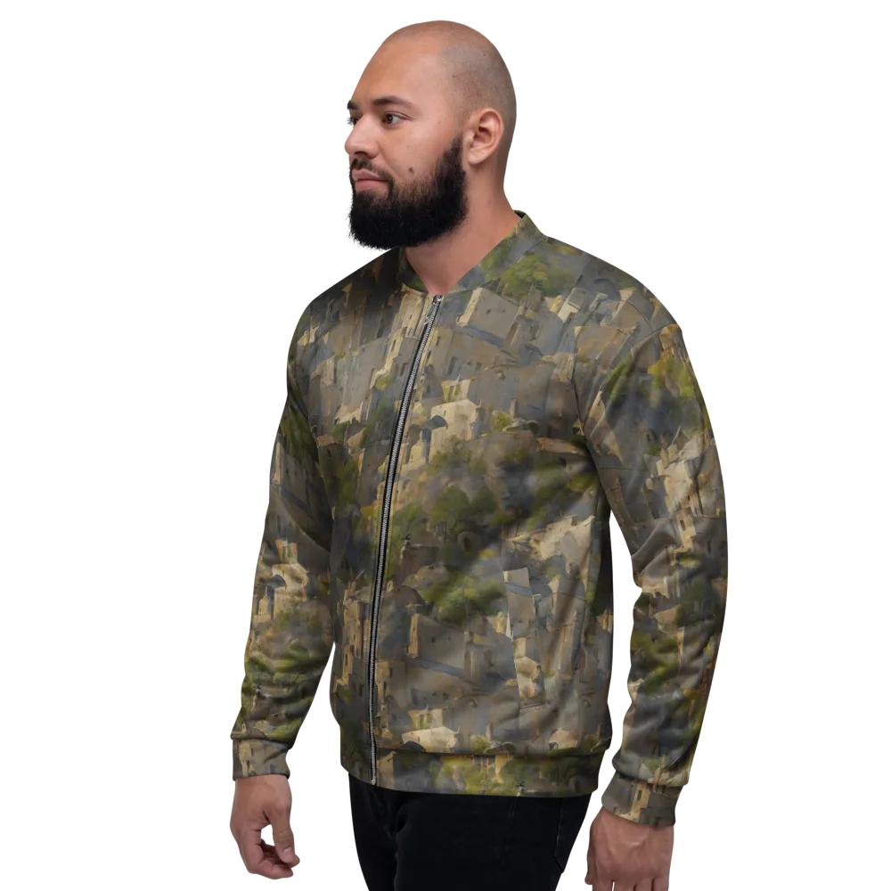 Mossbound Citadel on Bomber Jacket — Left