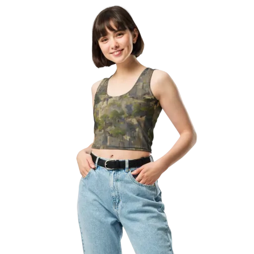 Mossbound Citadel on a Crop Top
