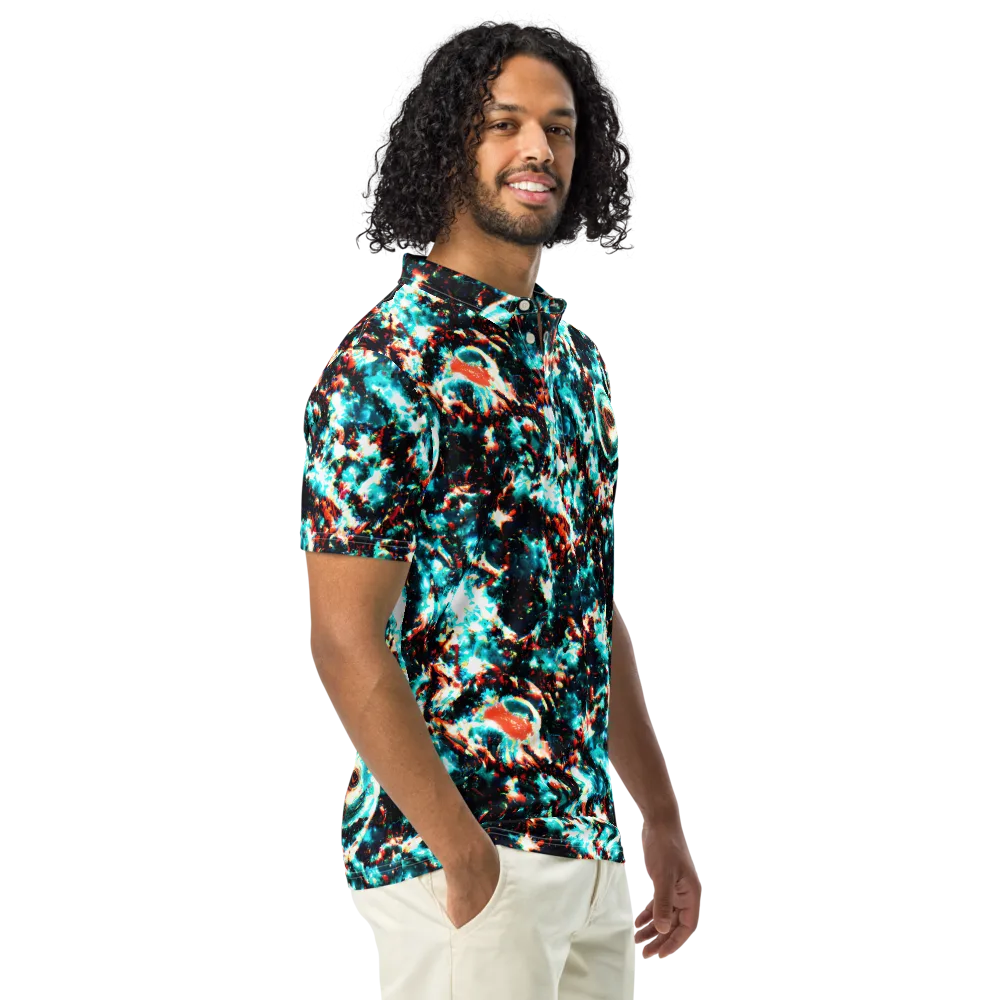 Whirlpool Dream on Men's Slim Fit Polo Shirt — Right Front
