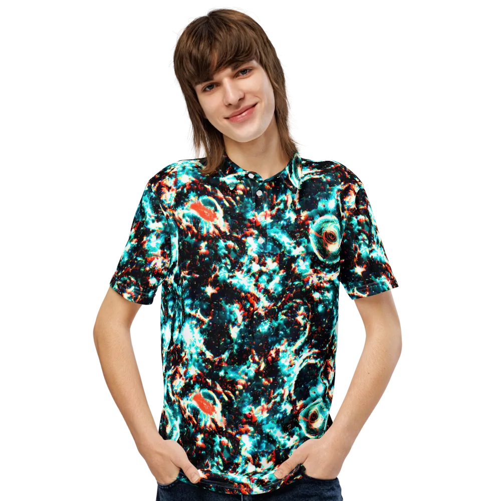 Whirlpool Dream on Men's Slim Fit Polo Shirt — Front
