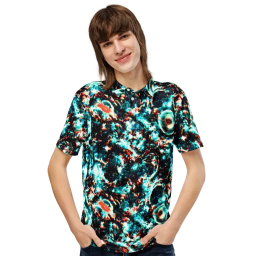 Whirlpool Dream on a Men's Slim Fit Polo Shirt