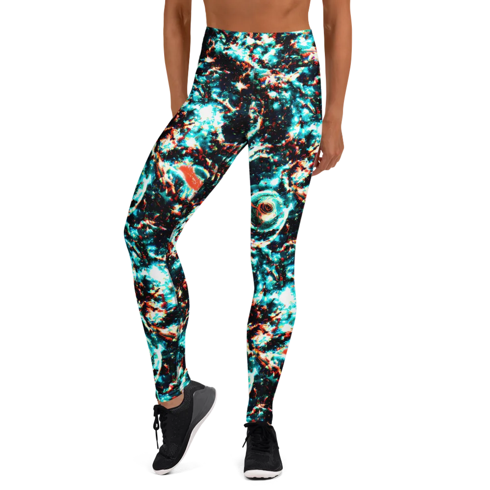 Whirlpool Dream on Yoga Leggings — Front