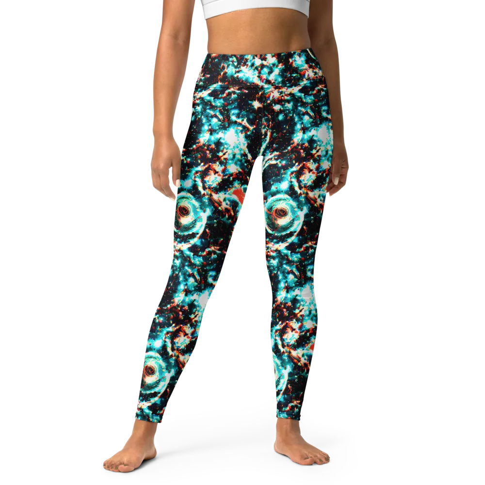 Whirlpool Dream on Yoga Leggings — Front