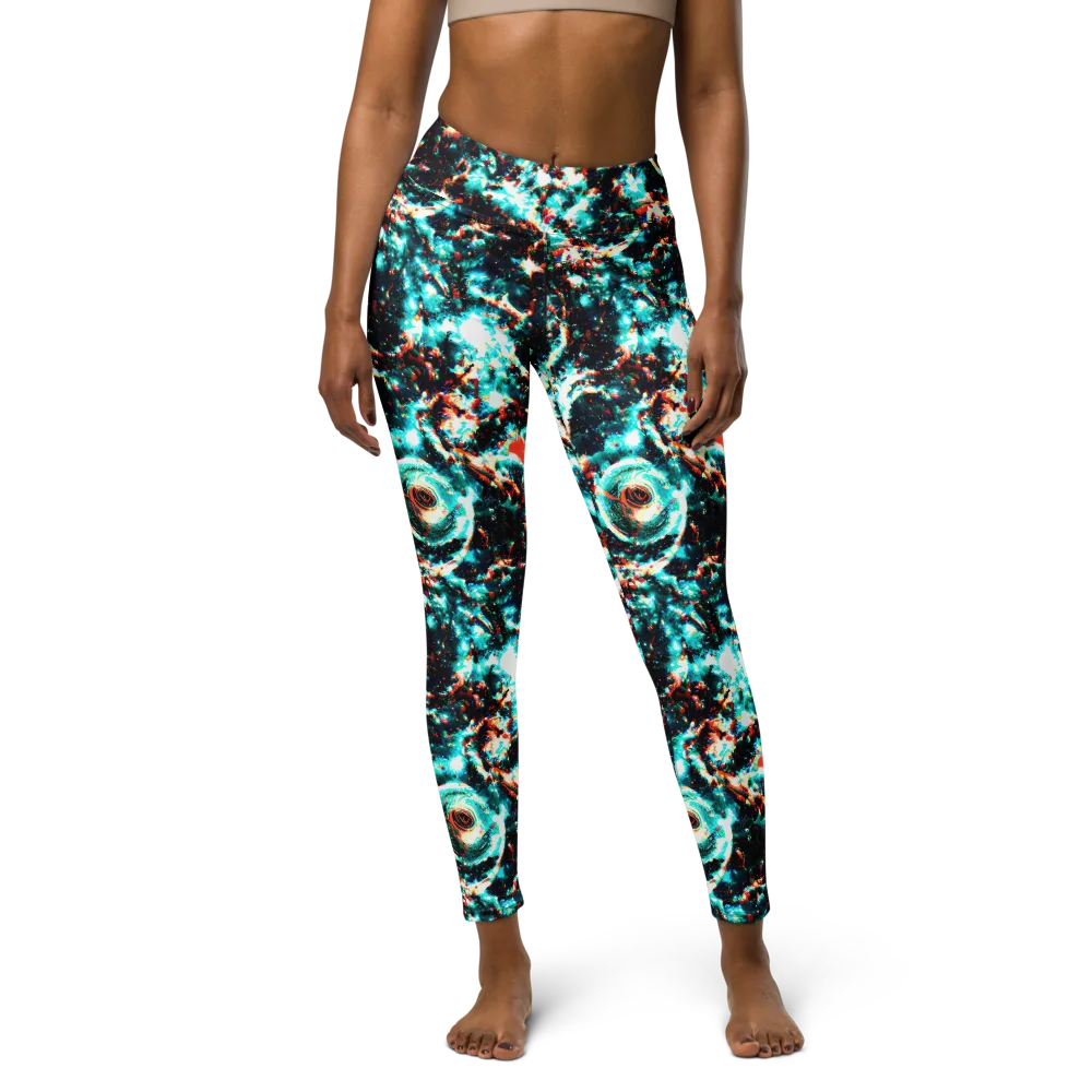 Whirlpool Dream on Yoga Leggings — Front