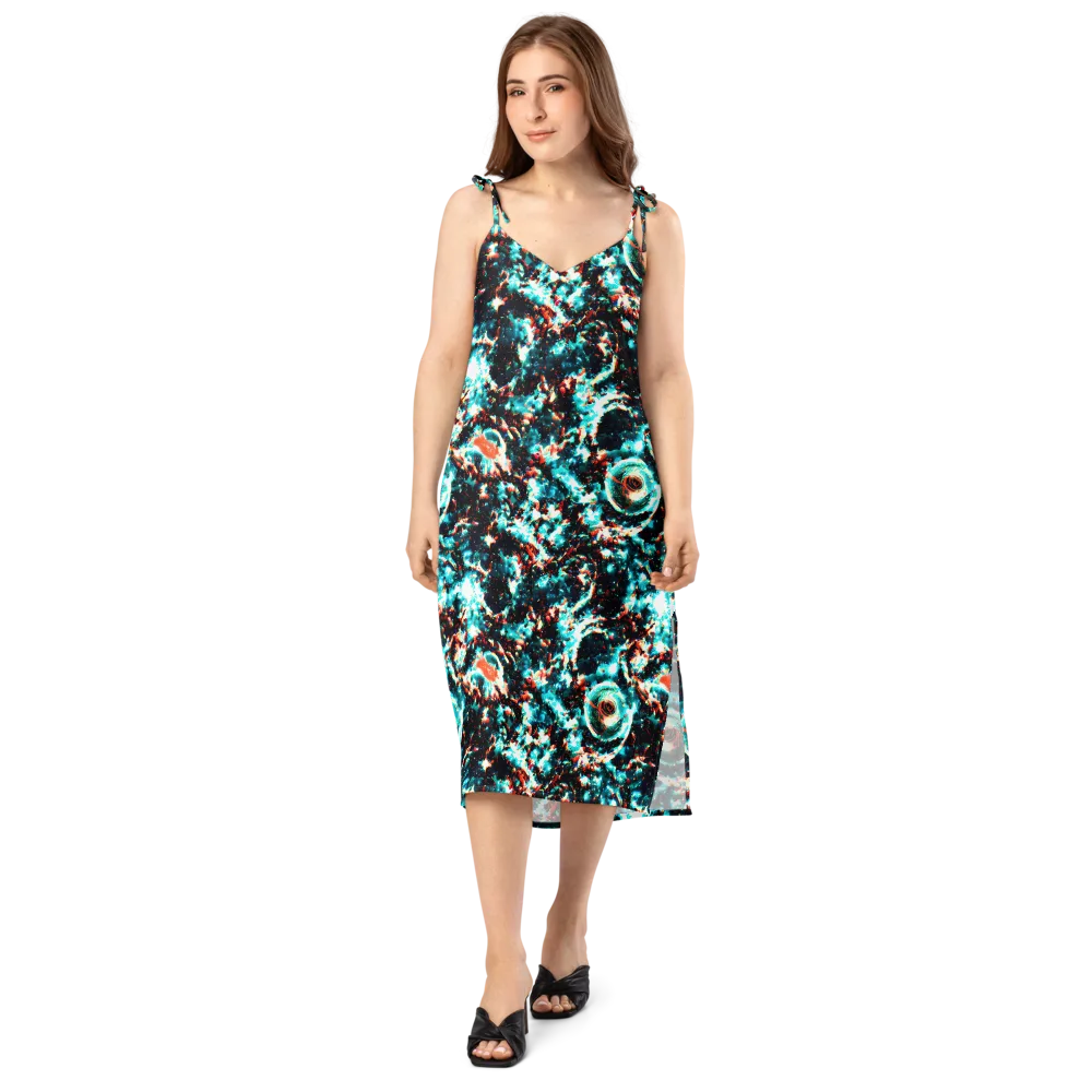 Whirlpool Dream on Slip Dress — Front