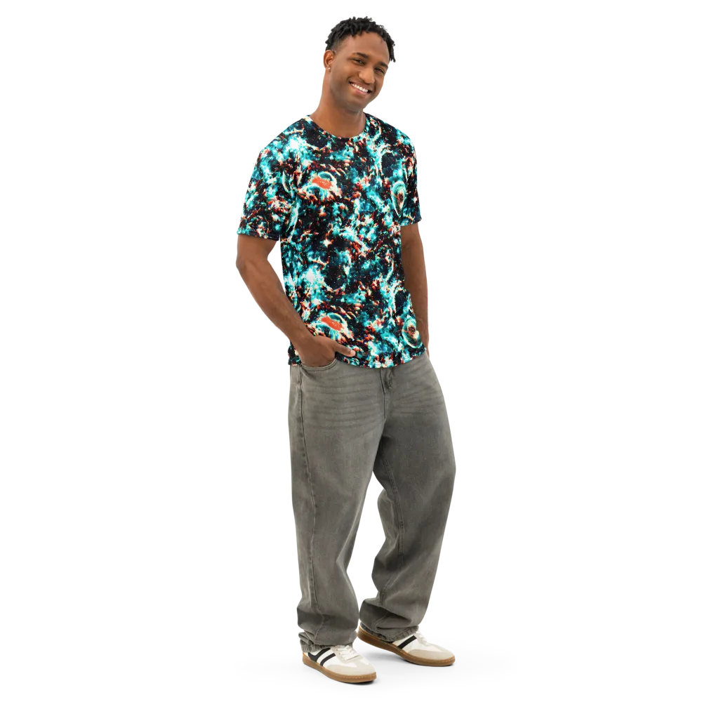 Whirlpool Dream on Men's Cotton Crew Neck T-Shirt — Right Front