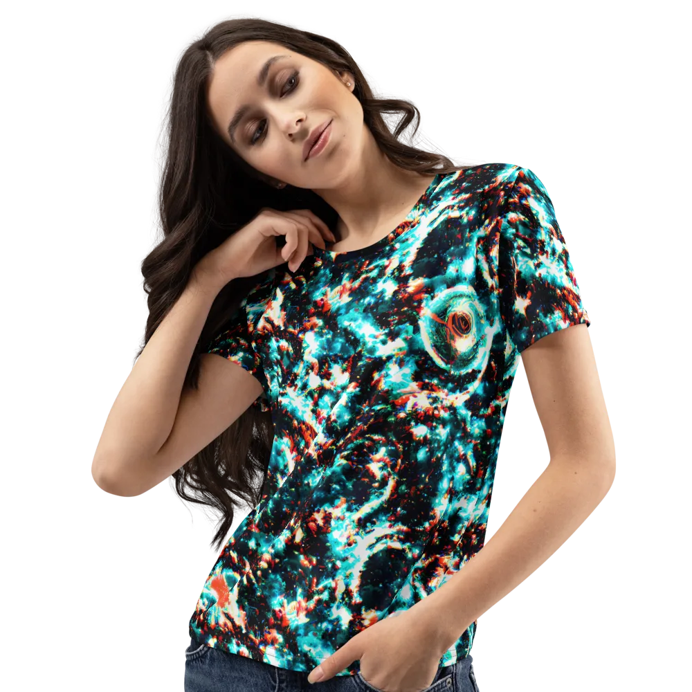 Whirlpool Dream on Women's Crew Neck T-Shirt — Left Front