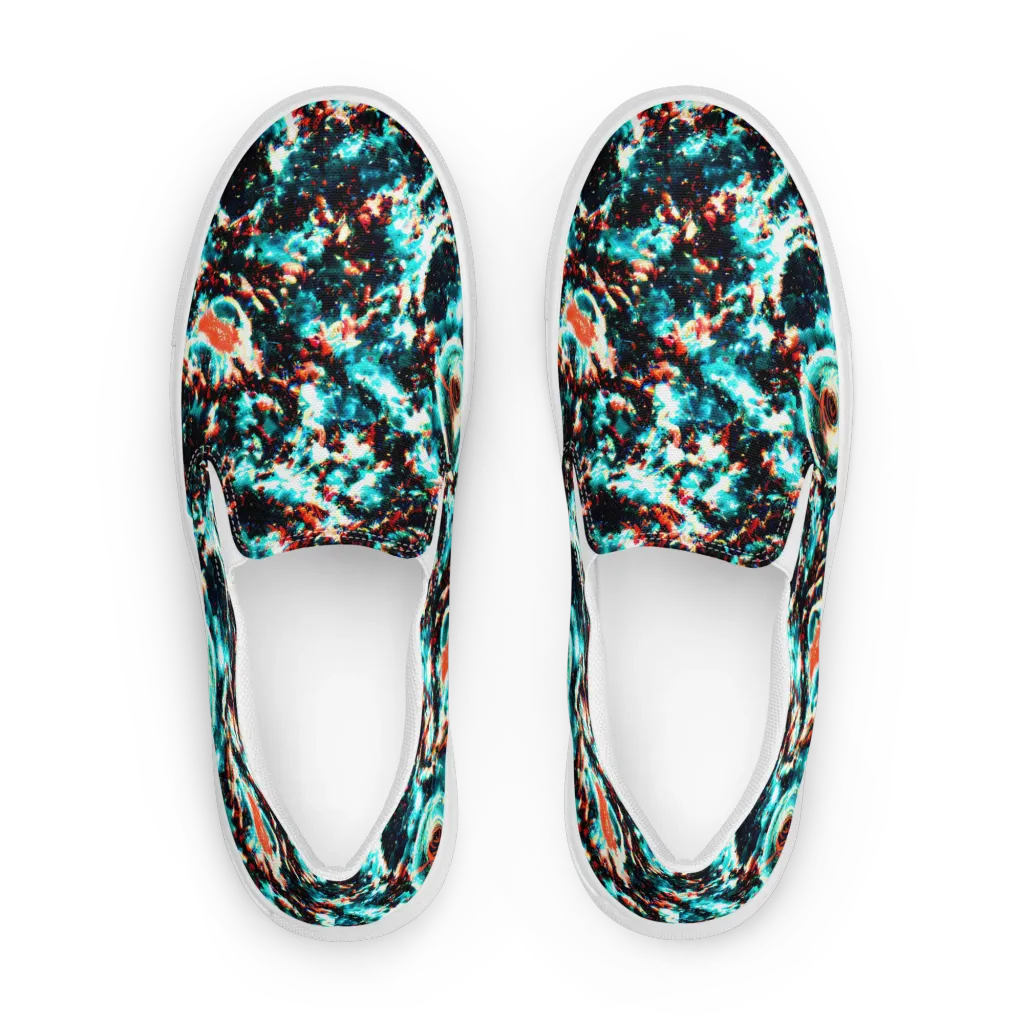 Whirlpool Dream on Men's Slip-On Canvas Shoes — Front