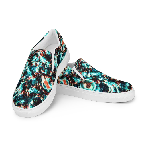 Whirlpool Dream on a Men's Slip-On Canvas Shoes