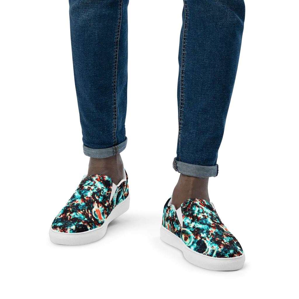 Whirlpool Dream on Men's Slip-On Canvas Shoes — Front