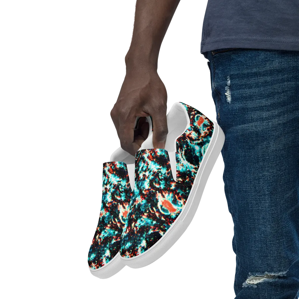 Whirlpool Dream on Men's Slip-On Canvas Shoes — Left Front