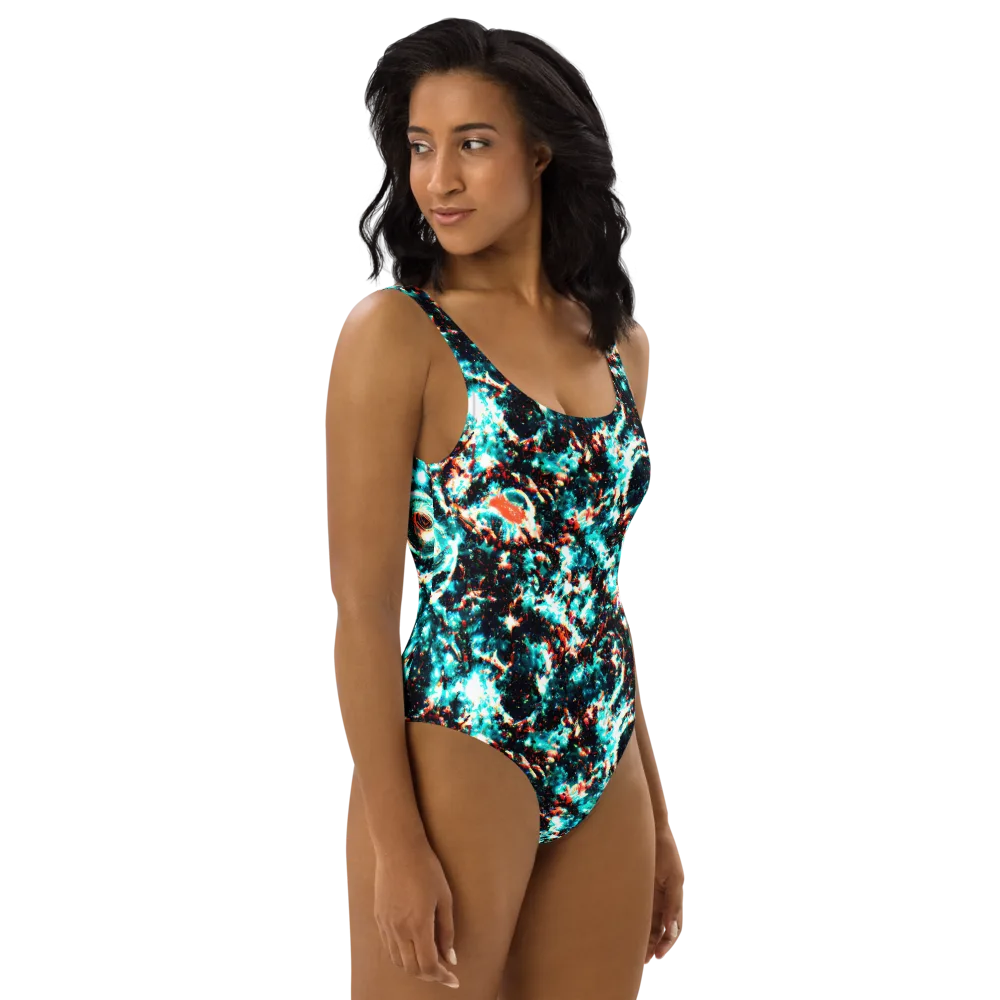 Whirlpool Dream on One-Piece Swimsuit — Right