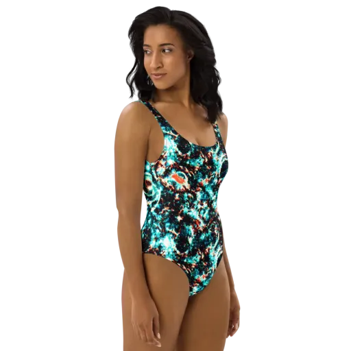 Whirlpool Dream on a One-Piece Swimsuit
