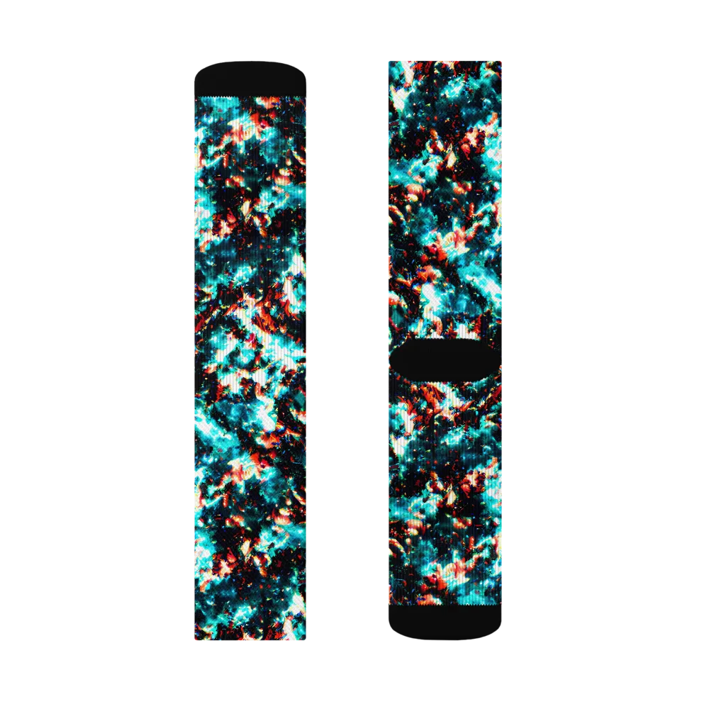 Whirlpool Dream on Socks — Left Sock