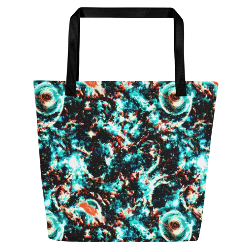 Whirlpool Dream on a Large Tote Bag W/ Pocket