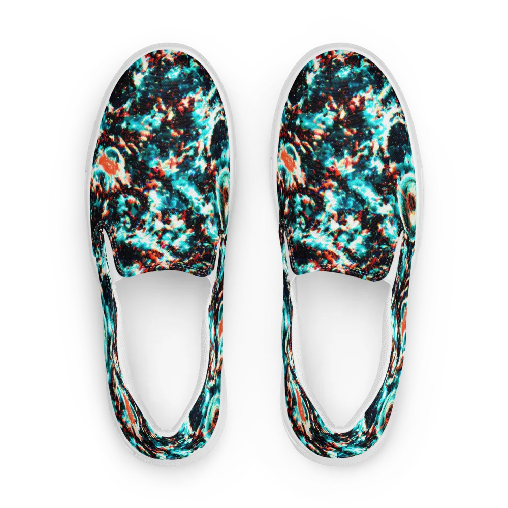 Whirlpool Dream on Women's Slip-On Canvas Shoes — Front