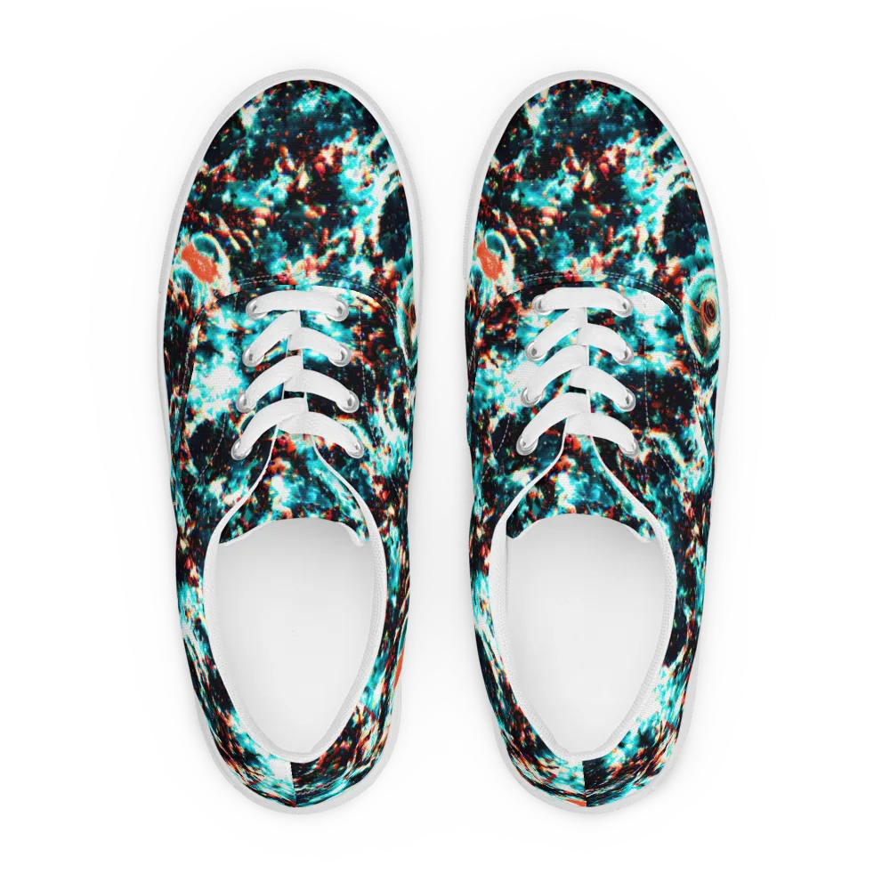 Whirlpool Dream on Men's Lace-Up Canvas Shoes — Front
