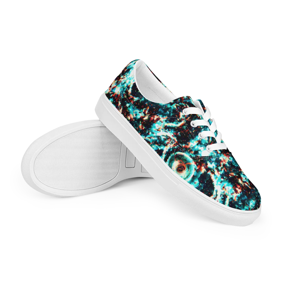Whirlpool Dream on Men's Lace-Up Canvas Shoes — Right Front