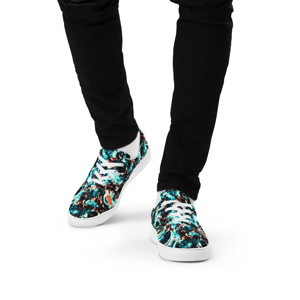 Whirlpool Dream on Men's Lace-Up Canvas Shoes — Front