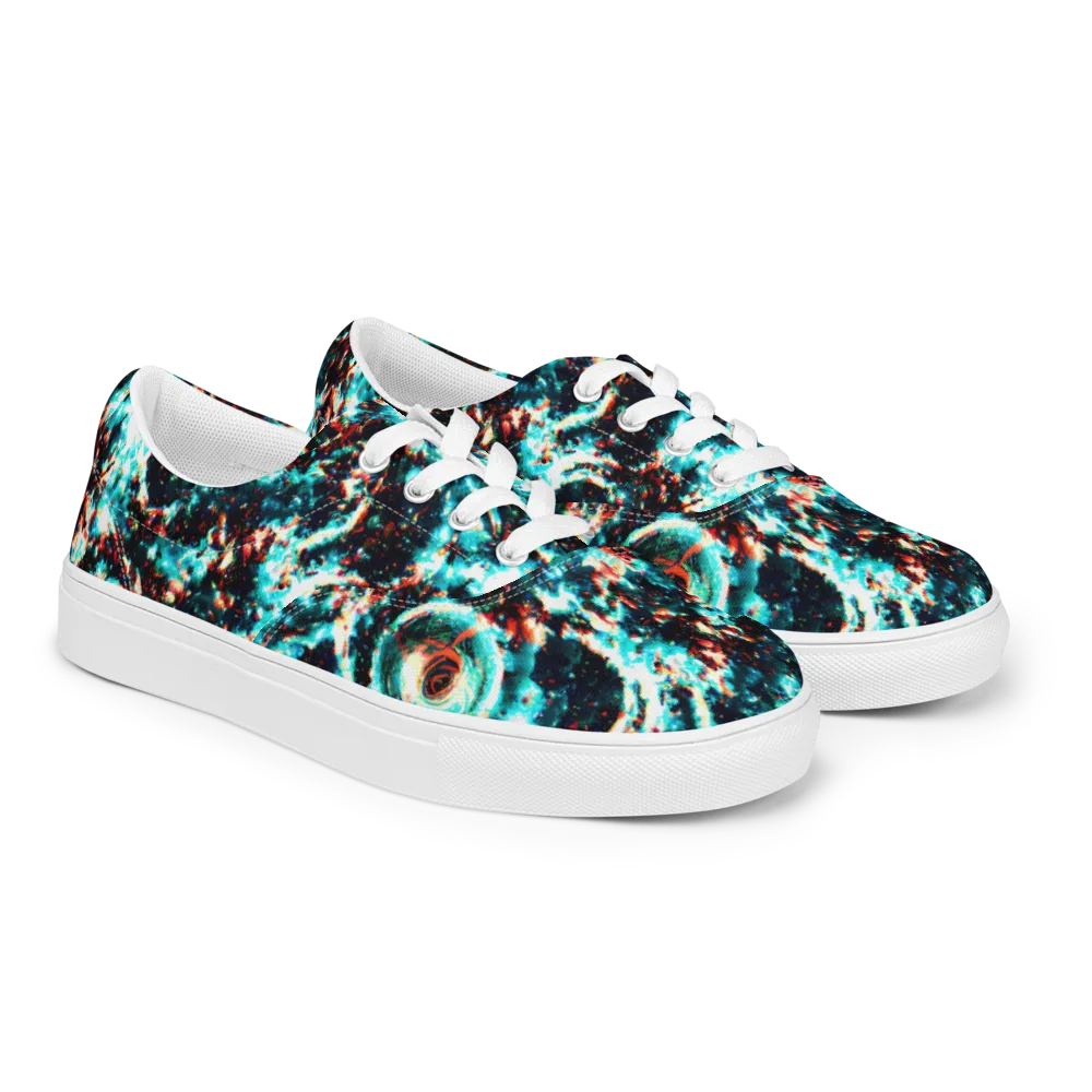 Whirlpool Dream on Men's Lace-Up Canvas Shoes — Right Front
