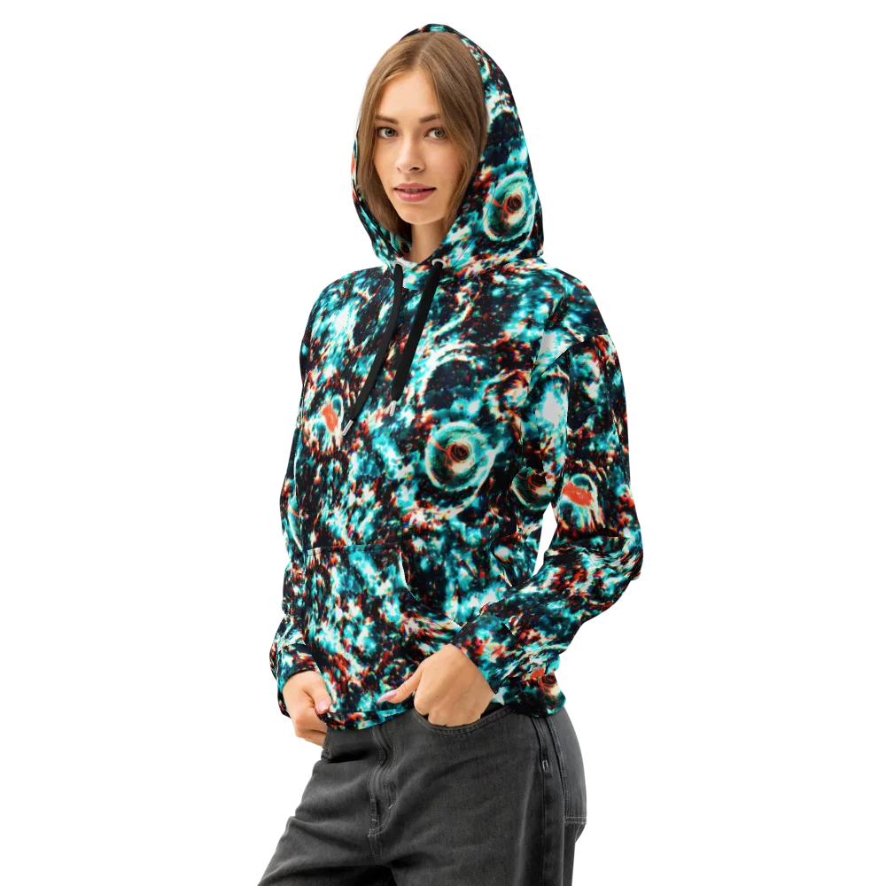 Whirlpool Dream on Cotton Hoodie — Left Front
