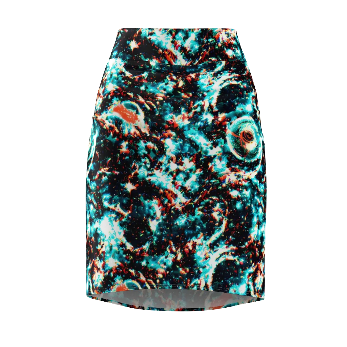 Whirlpool Dream on Pencil Skirt — Front