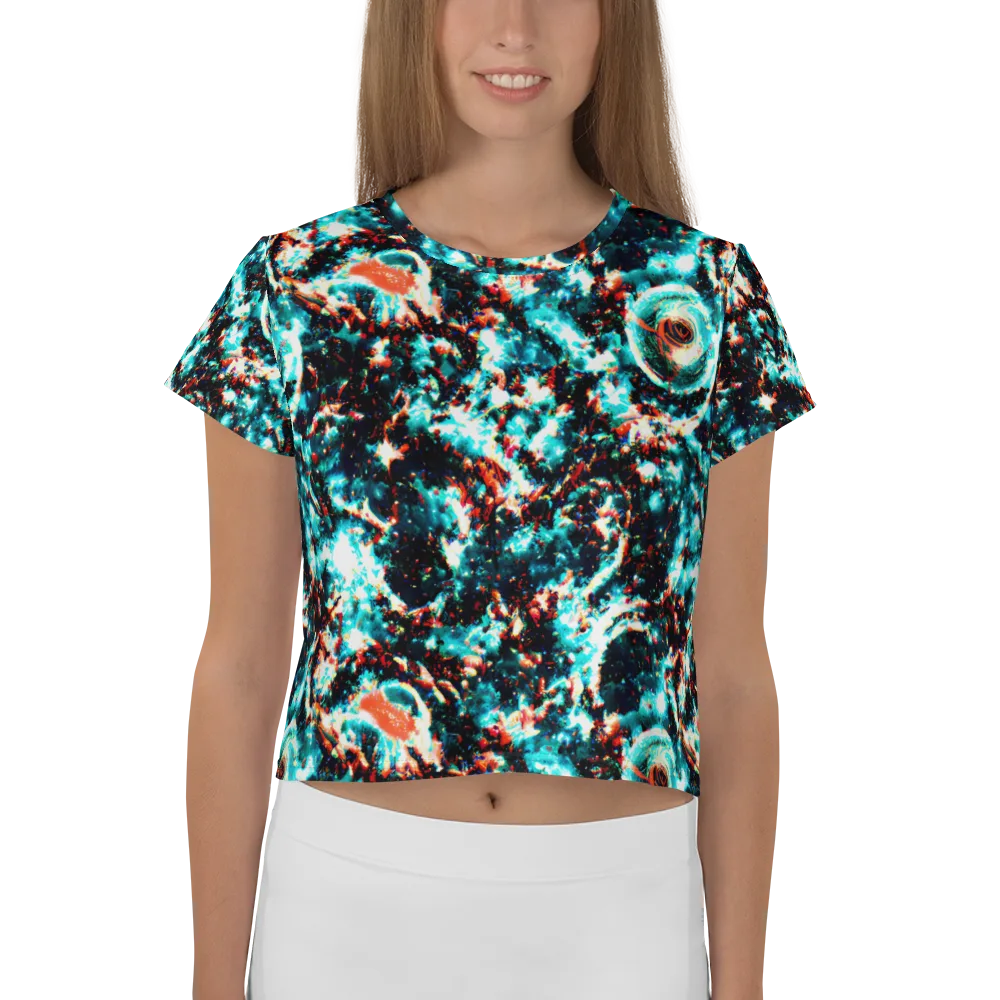 Whirlpool Dream on Crop Tee — Front